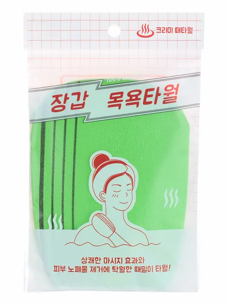 Sungbo Cleamy Мочалка варежка для душа Viscose Exfoliating Body Towel 12см х 17см для очищения тела, 1 шт.