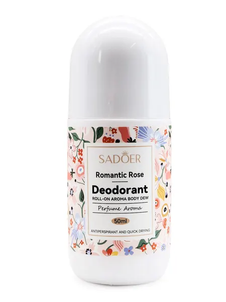 Sadoer Шариковый дезодорант Романтическая роза Romantic Rose Deodorant Rol-On Aroma Body Dew, 50 мл