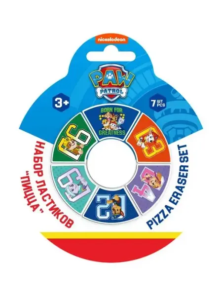 Ластик школьный фигурный для мальчиков. Красивый набор 7 шт Paw Patrol