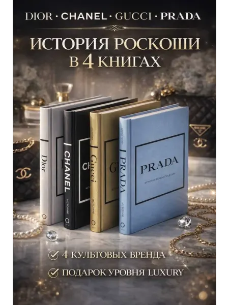 Эксмо Подарочный набор. История модных Домов Chanel, Dior, Gucci