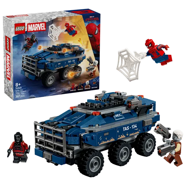 Конструктор LEGO Marvel 76349 Погоня за тюремным транспортом, от 8 лет, 367 дет.