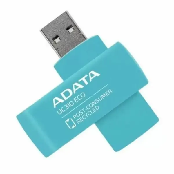 Память USB Flash 64 ГБ ADATA UC310E (UC310E-64G-RGN) - поворотный, пластик, USB 3.2, чтение - 100 Мб/с