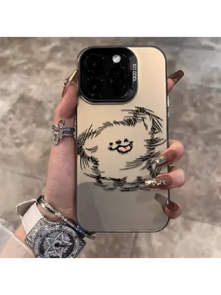 Чехол на IPHONE 11 чёрный бичи счастливый
