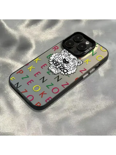 Чехол на IPHONE 12 12 PRO чёрный кензо тигр