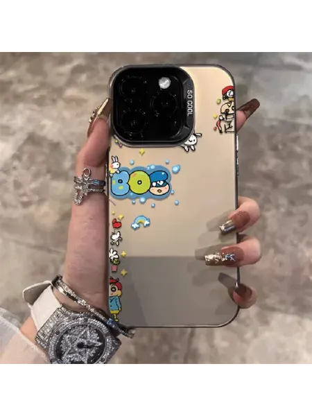 Чехол на IPHONE 15 чёрный аним мультфильм