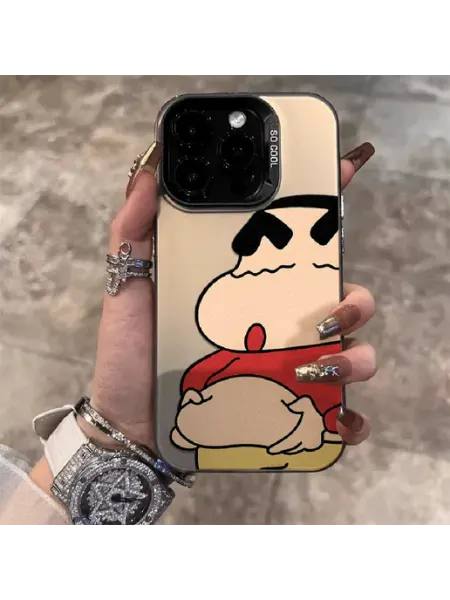 Чехол на IPHONE 15 чёрный Аниме Синтян