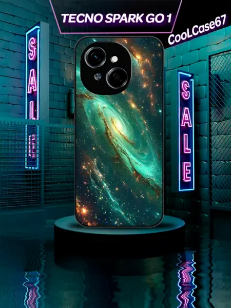 Чехол на телефон Tecno sparkgo 1 Галактика CooLCase67