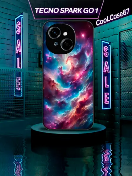 Чехол на телефон Tecno sparkgo 1 Туманность CooLCase67