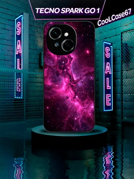 Чехол на телефон Tecno sparkgo 1 Розовый CooLCase67
