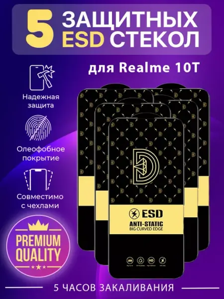 Защитное стекло на Realme 10T Ru Store