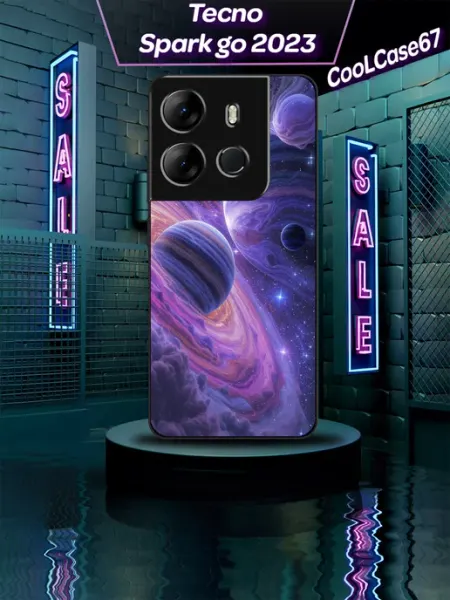 Чехол на телефон Tecno sparkgo 2023 Планеты CooLCase67