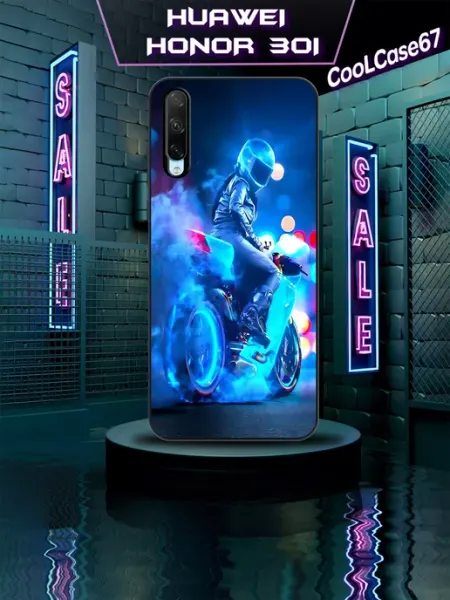 Чехол на телефона Honor Хонор 30i мотоцикл CooLCase67