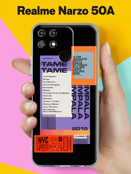 Чехол на Narzo 50A с принтом Realme