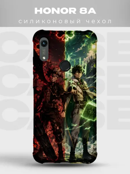 Чехол на Honor 8A Атака титанов аниме воин PRINTberries