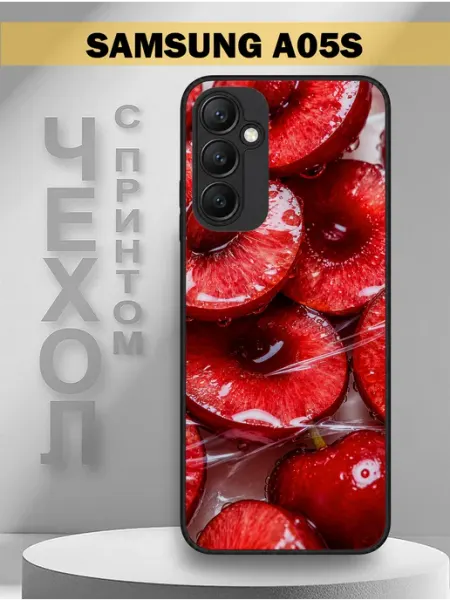 Чехол на Samsung A05S с принтом черешня PandaCase