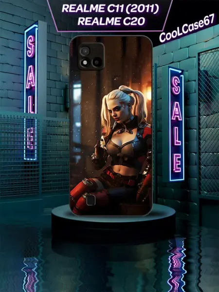 Чехол на телефон Realme c11 c20 харли CooLCase67