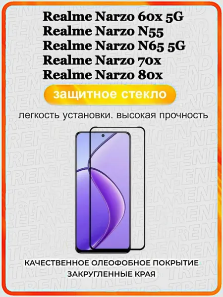 Защитное стекло для Realme Narzo Yuus