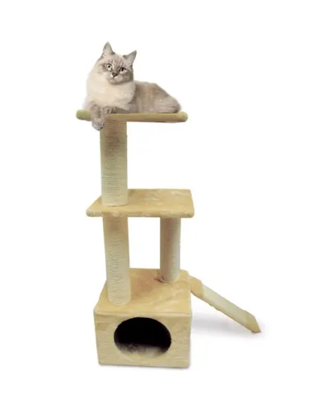 Игровой комплекс для кошек "Разминка", 37*37*98 см Triol