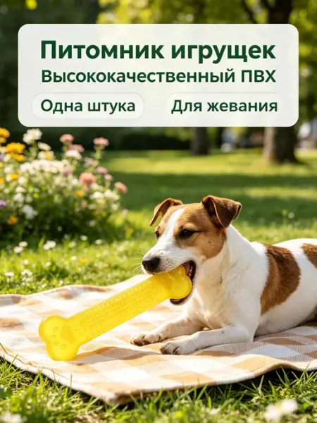 Набор 1 шт — плоская косточка для собак