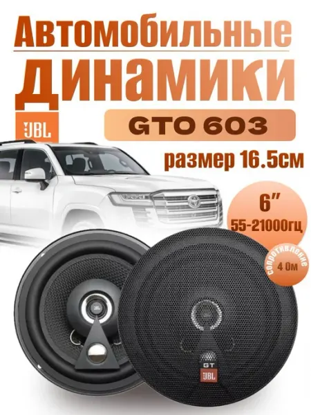 Колонки автомобильные в машину динамики круглые 16см