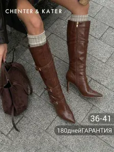 Сапоги CHENTER & KATER Демисезонные сапоги на каблуке