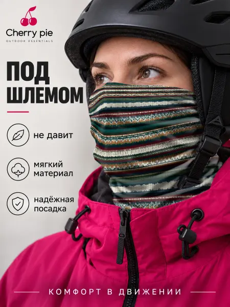 CherryPie Снуд бафф с принтом зимний орнамент