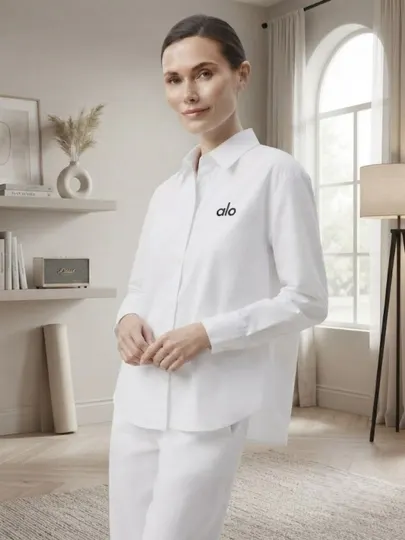 Классическая белая женская рубашка, Размеры S, M, L, XL - Женские рубашки