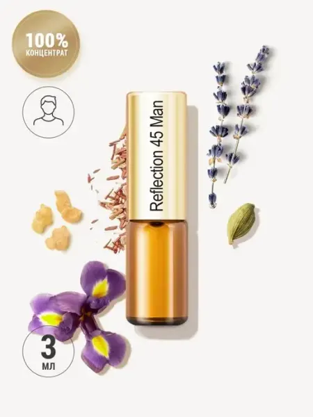 Духи масляные восточные Reflection 45 Man с кедром LA PARFUM GALLERIA