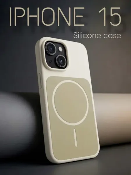 Чехол на IPhone 15 силиконовый с MagSafe Profit