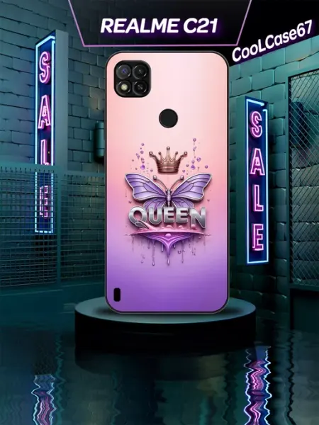 Чехол на телефон Realme c21 Королева CooLCase67