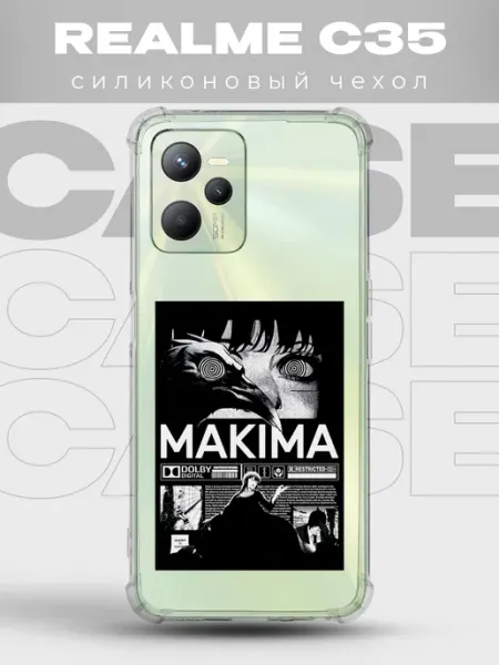 Прозрачный чехол на REALME C35 Y2K pinterest PRINTberries