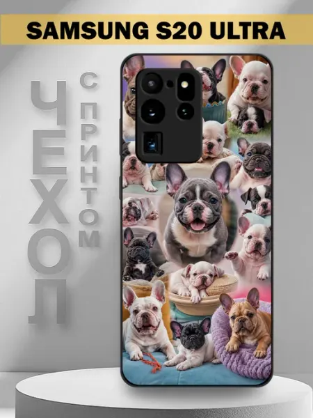 Чехол на Samsung S20 Ultra с принтом французский бульдог PandaCase