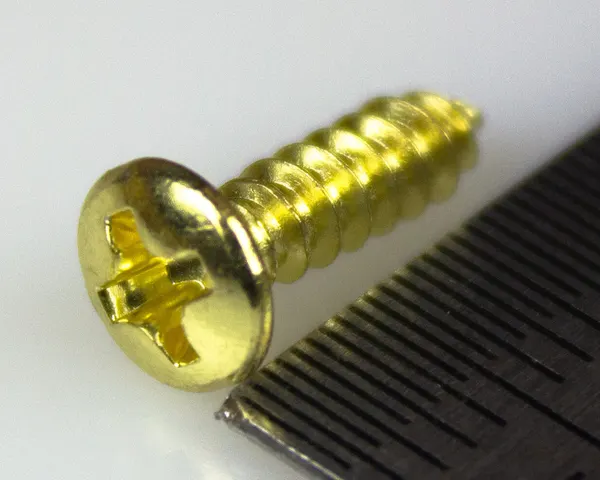 Paxphil WO3012-GD Саморез для панели, крышек Fender Style позолота (12 x 3mm)