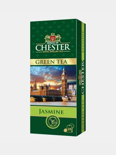 Чай зеленый Prince of Chester Green Tea, Жасмин, 25 шт