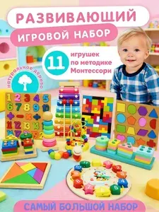 Развивающий деревянный сортер для малышей , Монтессори