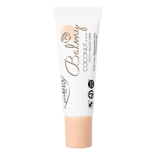 Бальзам для губ Balmy Кокос 10 мл, PuroBio Cosmetics (ПуроБио Косметикс)