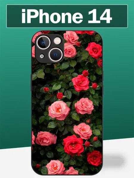 Чехол на iPhone 14 розы BestSalesMan