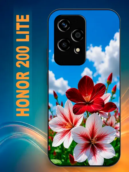 Чехол на Honor 200 Lite с принтом цветы Fang Shadow