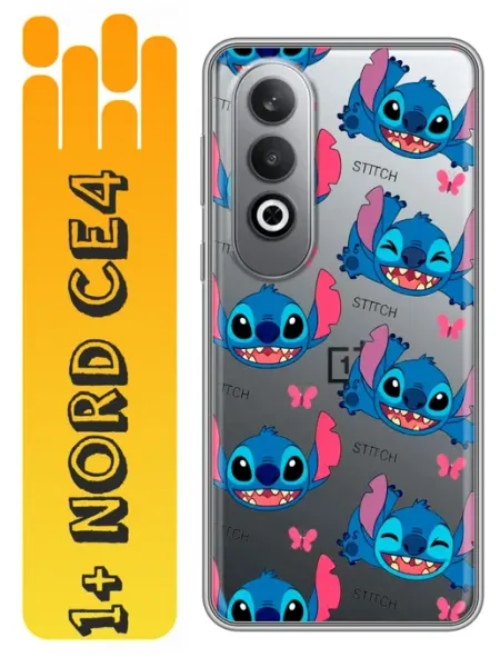 Чехол на OnePlus Nord CE4 Стич для девочки 360skin