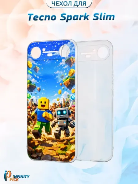 Чехол на Tecno Spark Slim с принтом Game Infinity pick