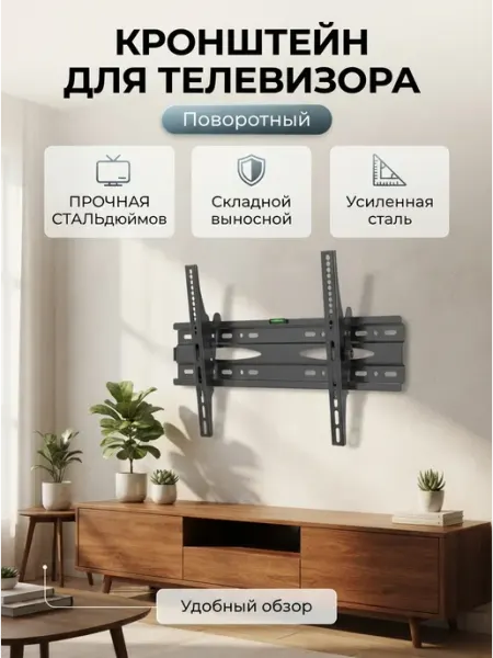 Большой угол кронштейн для телевизора настен Buro