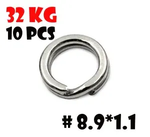 Кольцо Заводное Vido-Craft Flat Double Ring #8.9*1.1 (32kg/10pcs)