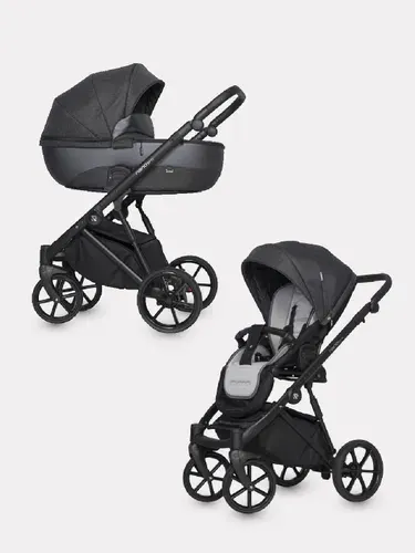 Коляска 2-в-1 RIKO NANO PRO 06 Carbon (графит)