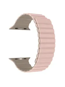 Силиконовый ремешок для Apple Watch 44/45/46/49 mm Caweon DSJ-37-42-BRPk Pink/Brown