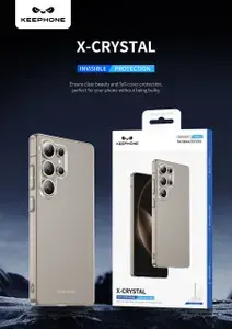 Чехол для Samsung Galaxy S25 Ultra KEEPHONE X-CRYSTAL ULTRA SLIM, прозрачный