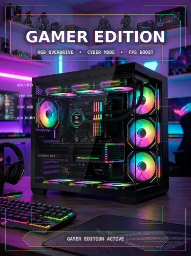 Игровой корпус для ПК eATX Eurocase M430ZZ, с вентиляторами 4x120 ARGB PWM, аквариум, стеклянный, панорамное закалённое стекло, поддержка BTF, 420мм видеокарта, 3 пылевых фильтра, 2xUSB 3.0, чёрный