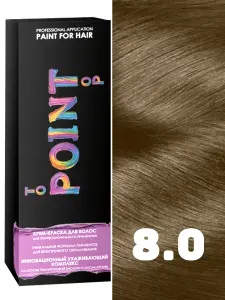 POINT. Краска для волос для профессионального применения, тон №8.0, Блондин