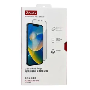 Стекло защитное ZAGG Glass Elite Edge Anti-Glare Plus Edge iPhone 14 Pro (6.1") матовое