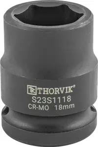 Головка торцевая ударная 1/2"DR, 18 мм, S23S1118, Thorvik