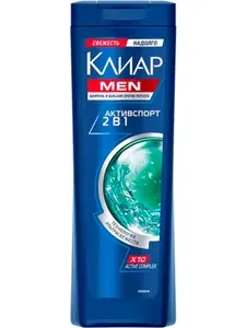 Шампунь Clear Men Активспорт 2 в 1 против перхоти для мужчин 400 мл